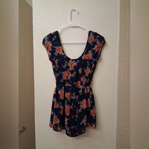 Floral Navy Dress